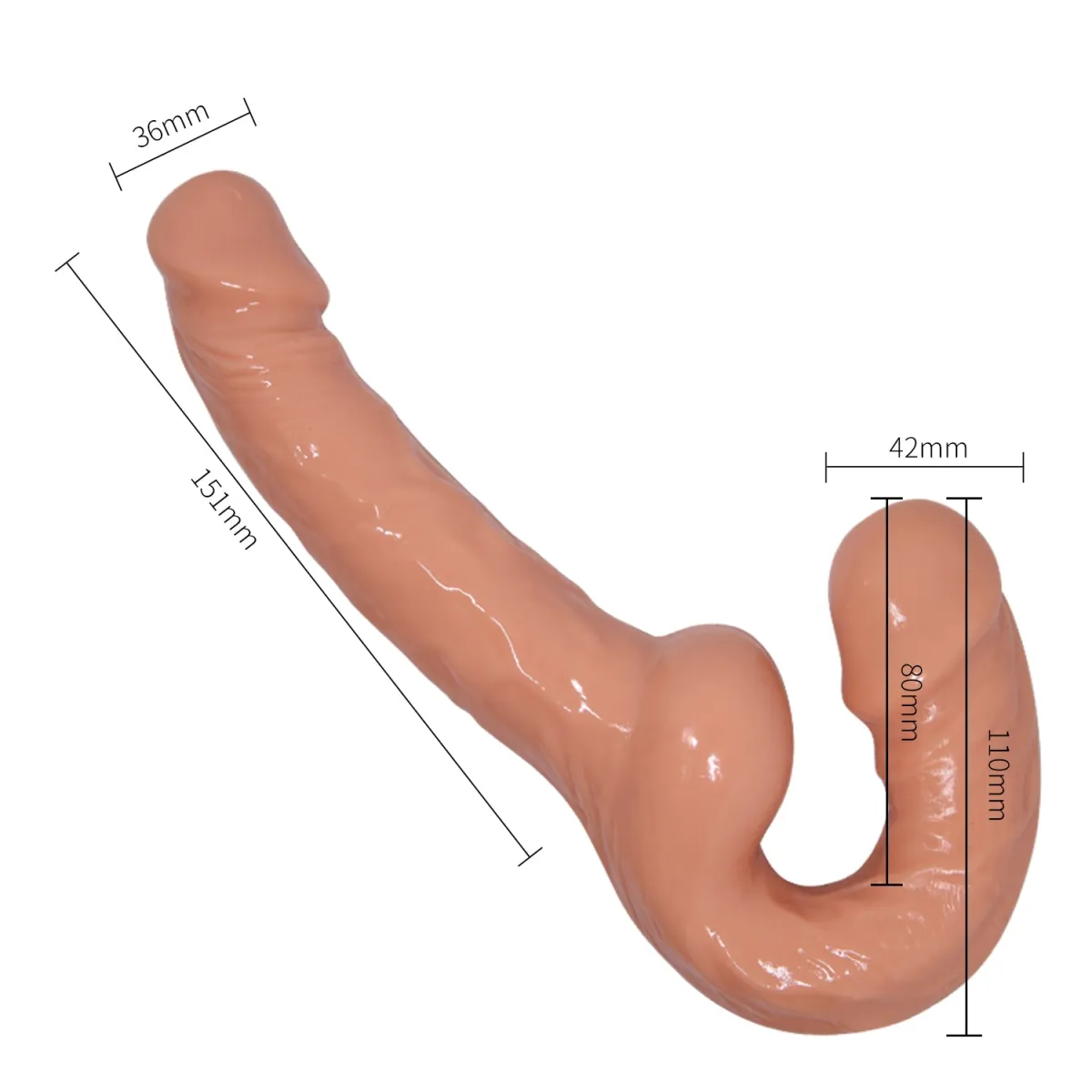 Dildo strapon indossabile 15 cm