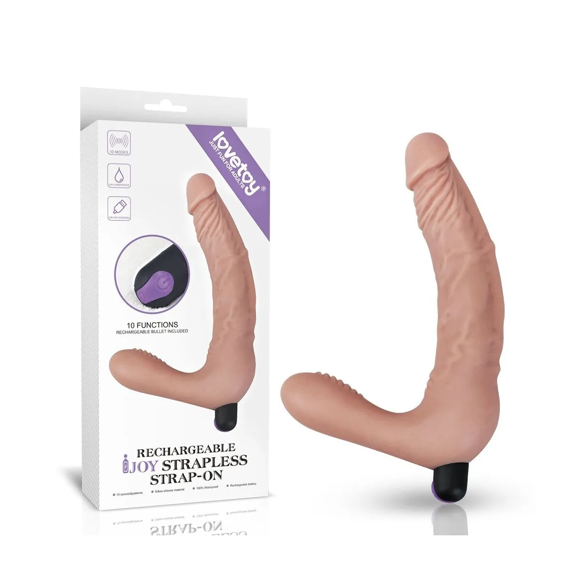 Dildo strapon indossabile doppia stimolazione