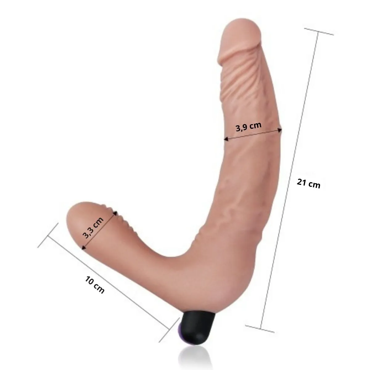 Dildo strapon indossabile doppia stimolazione