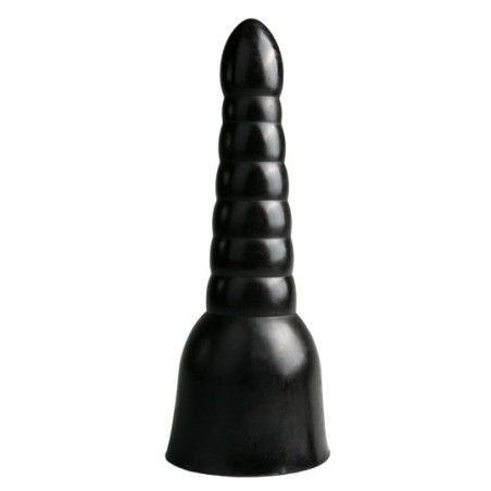 Dildo Anale XXL graduato All Black 32 cm