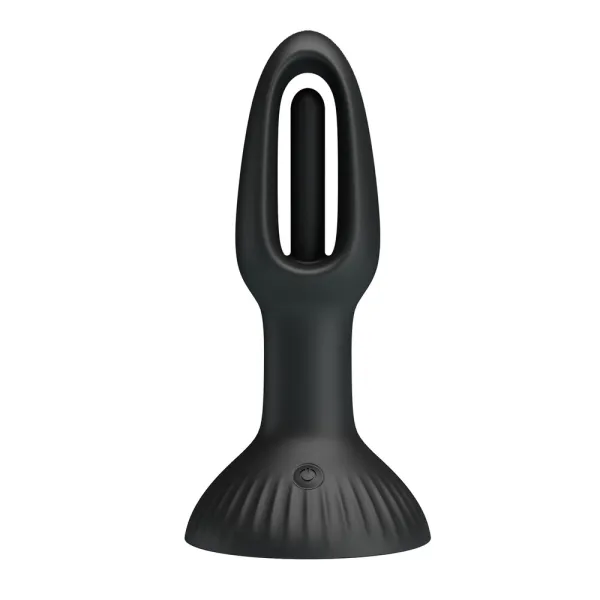 Plug Anale vibrante e lingua stimolante 14 cm