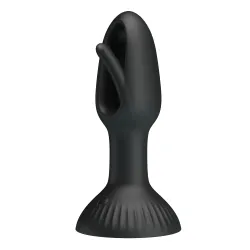 Plug Anale vibrante e lingua stimolante 14 cm