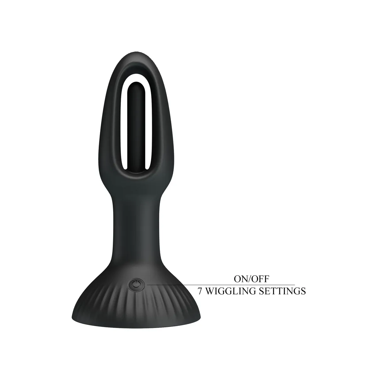 Plug Anale vibrante e lingua stimolante 14 cm