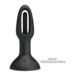 Plug Anale vibrante e lingua stimolante 14 cm