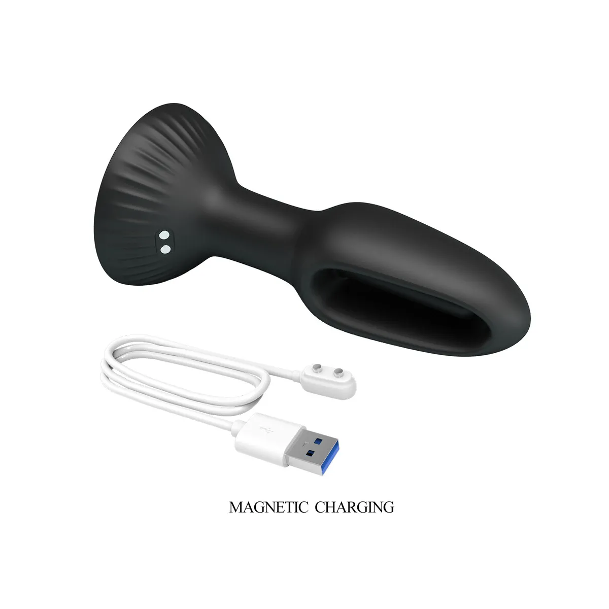 Plug Anale vibrante e lingua stimolante 14 cm