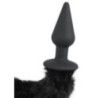 Butt Plug con Coda nera 62 cm di Bad Kitty Butt Plug con Coda nera 62 cm di Bad Kitty