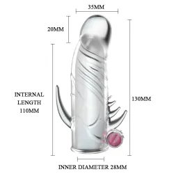 Guaina prolunga pene vibrante 13 cm