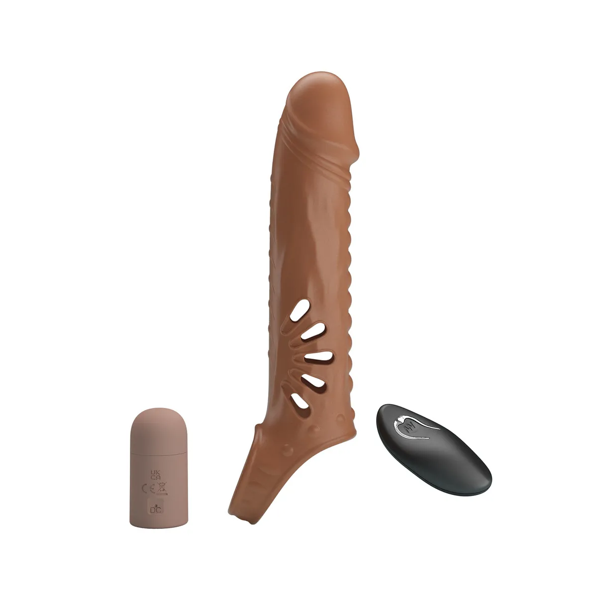 Guaina Prolunga Pene Vibrante 24 cm Rilievi