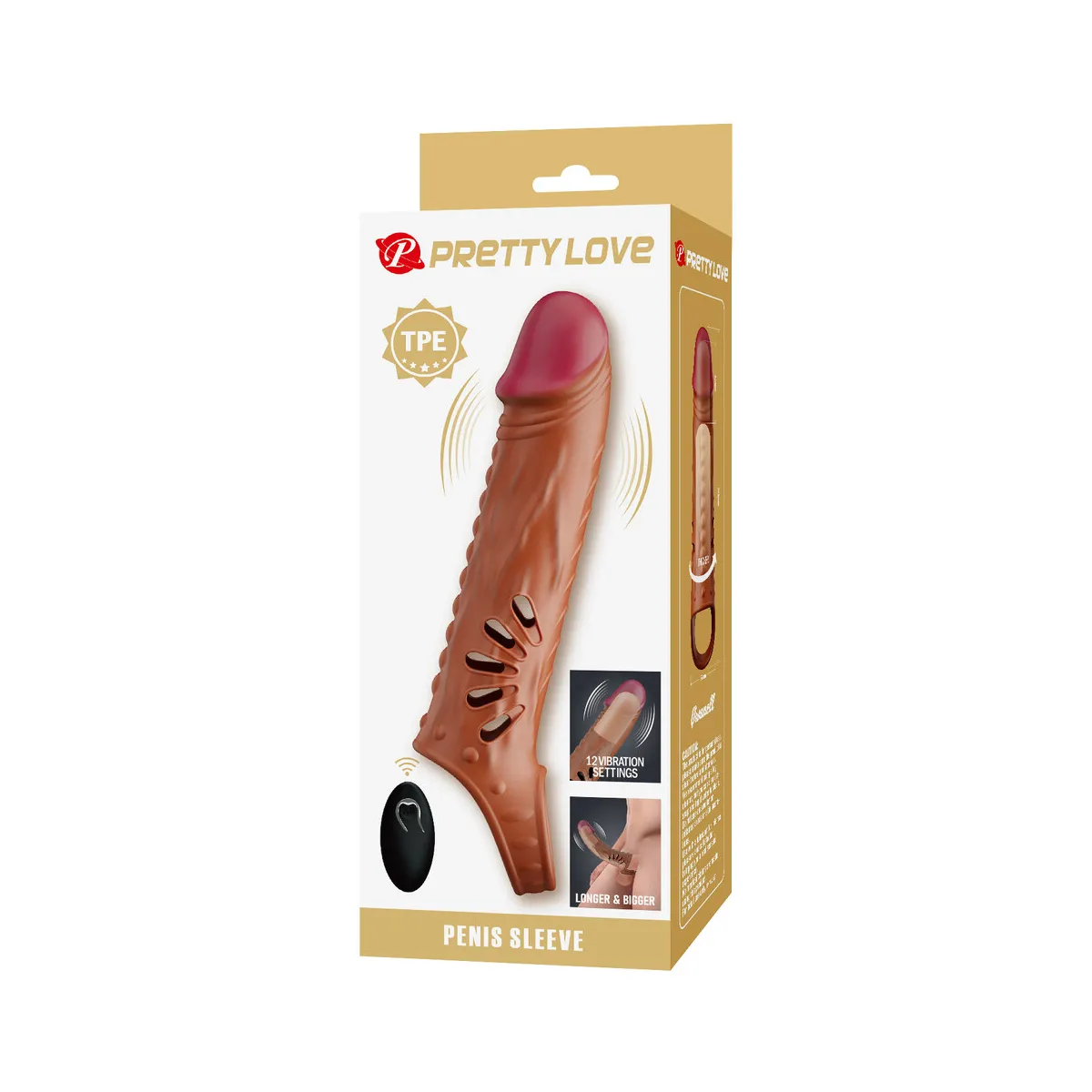 Guaina Prolunga Pene Vibrante 24 cm Rilievi