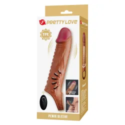 Guaina Prolunga Pene Vibrante 24 cm Rilievi