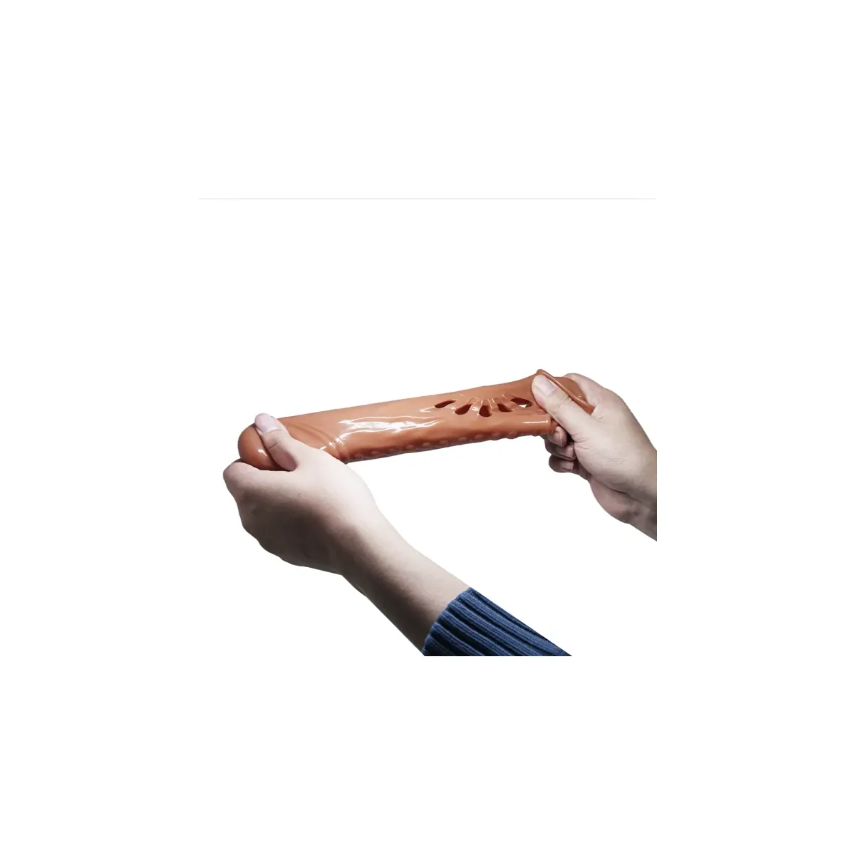 Guaina Prolunga Pene Vibrante 24 cm Rilievi
