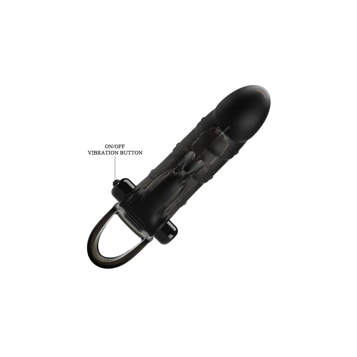Guaina Pene vibrante con rabbit 19 cm