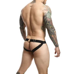 Jockstrap sexy con borchie Peekaboo di Dngeon