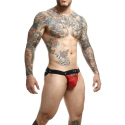 Jockstrap sexy con borchie Peekaboo di Dngeon