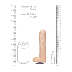 Sapone a forma di pene con Ventosa 18 cm