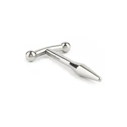 Penis Plug acciaio liscio punta conica 6,5 cm