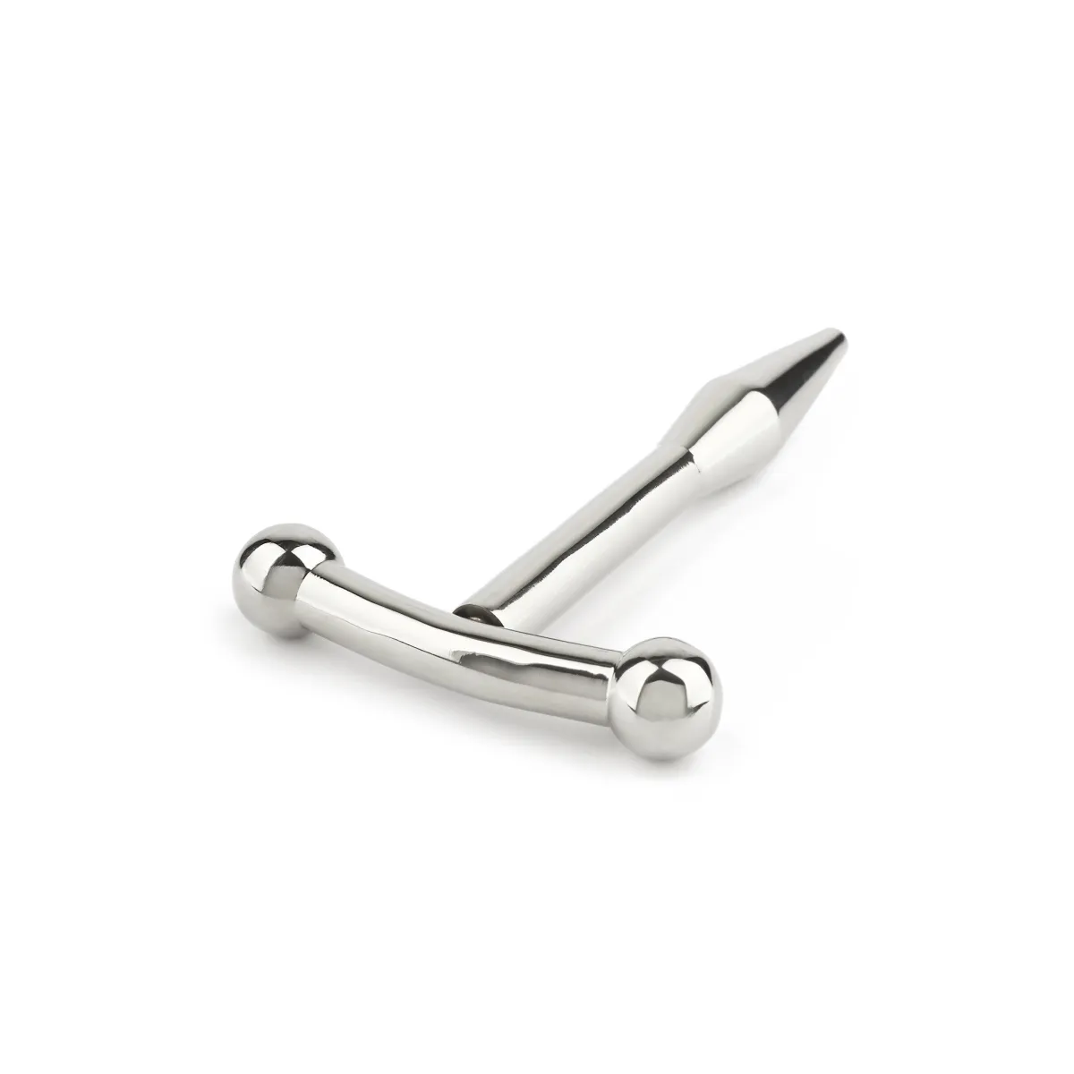 Penis Plug acciaio liscio punta conica 6,5 cm