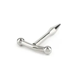 Penis Plug acciaio liscio punta conica 6,5 cm