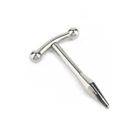 Penis Plug acciaio liscio punta conica 6,5 cm