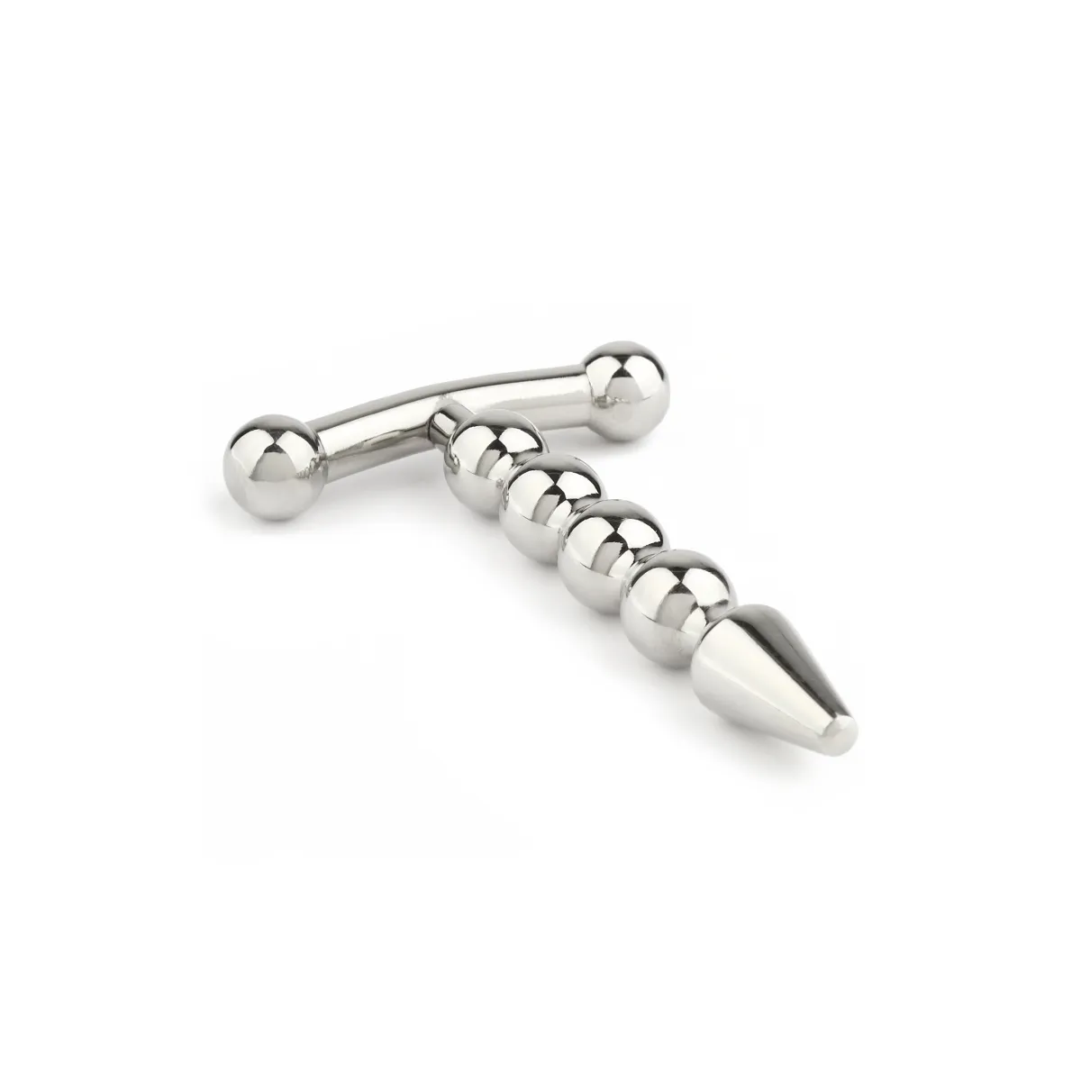 Penis Plug acciaio con sfere 6 cm