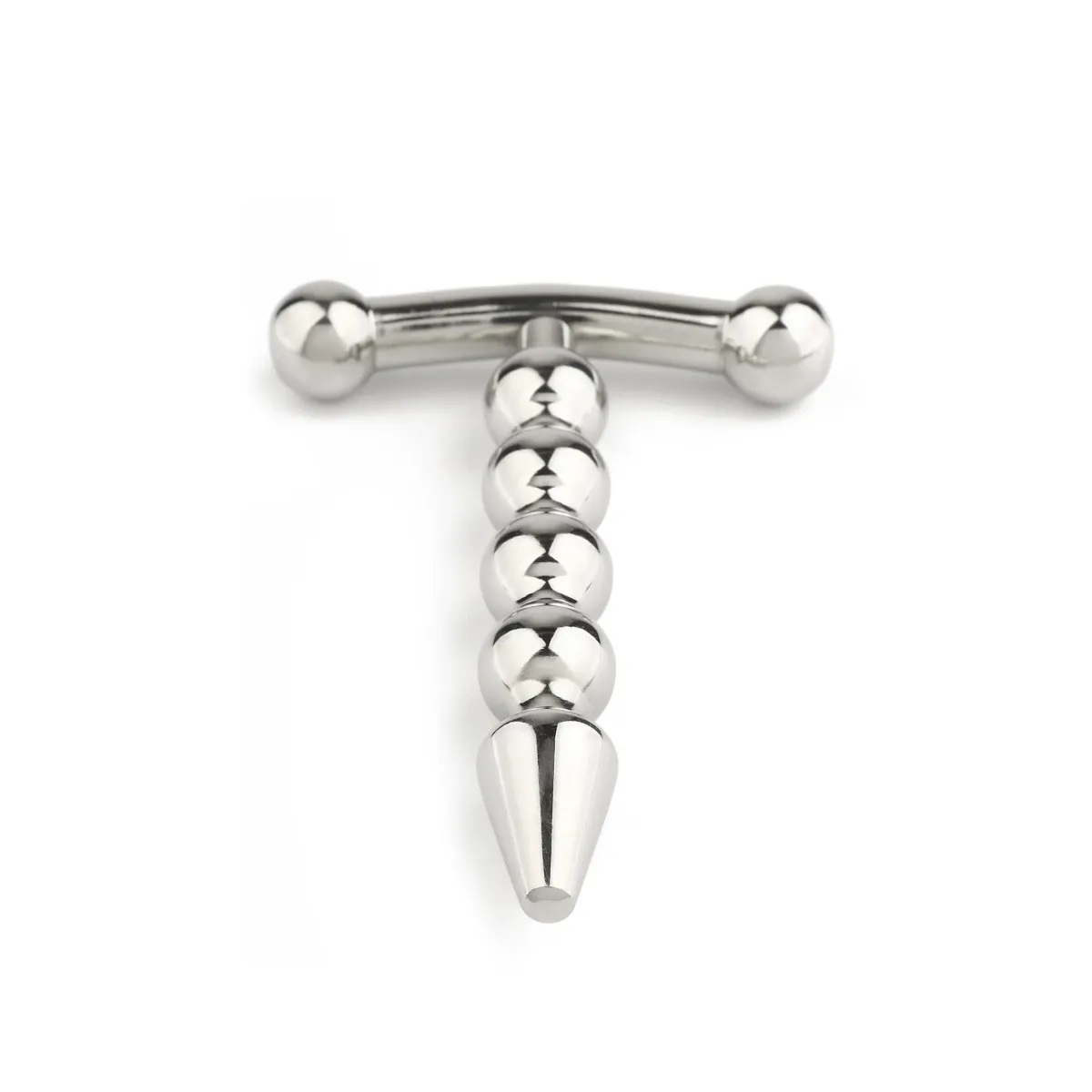 Penis Plug acciaio con sfere 6 cm