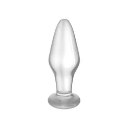 Plug Anale in Vetro Trasparente 10 cm