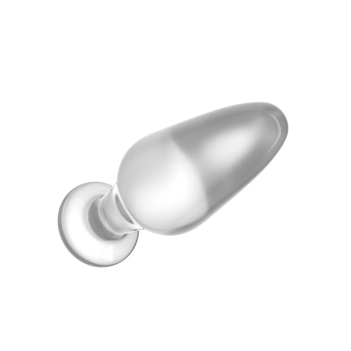 Plug Anale in Vetro Trasparente 10 cm
