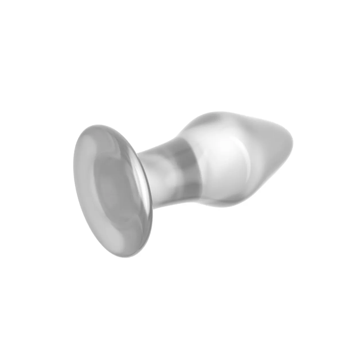 Plug Anale in Vetro Trasparente 10 cm