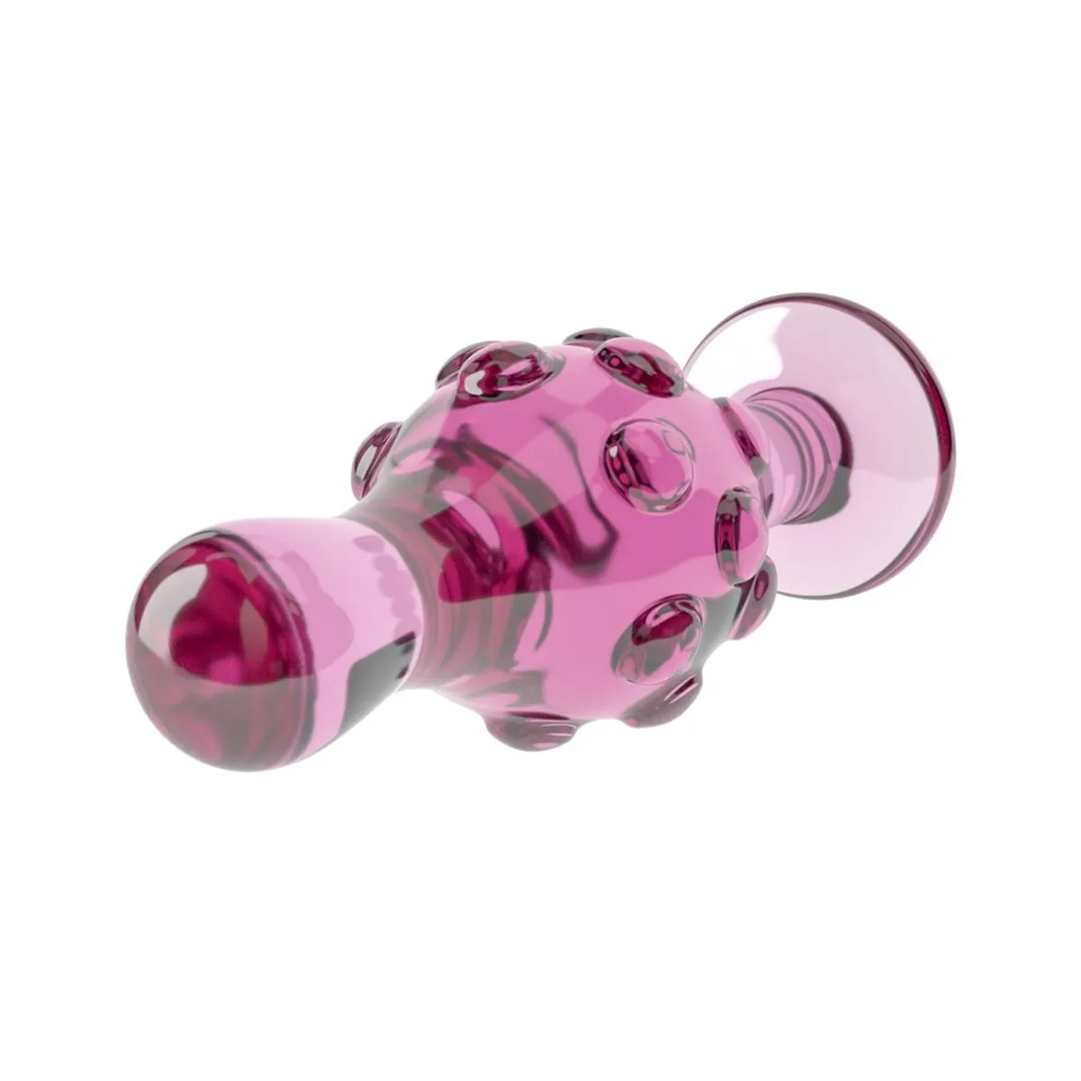 Plug Anale in vetro con rilievi 11,3 cm