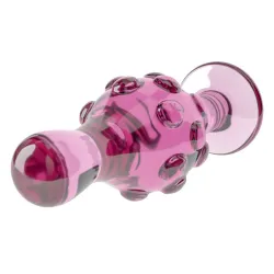 Plug Anale in vetro con rilievi 11,3 cm