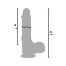 Dildo Maxi Realistico 25 cm Dual Density