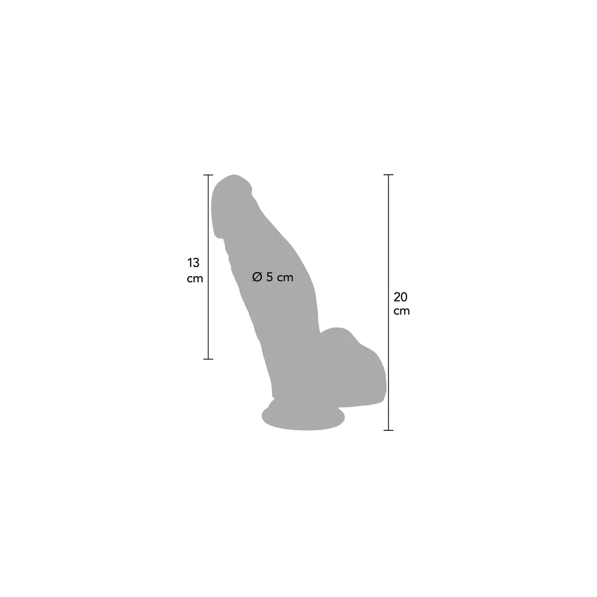 Dildo Realistico grosso 20 cm