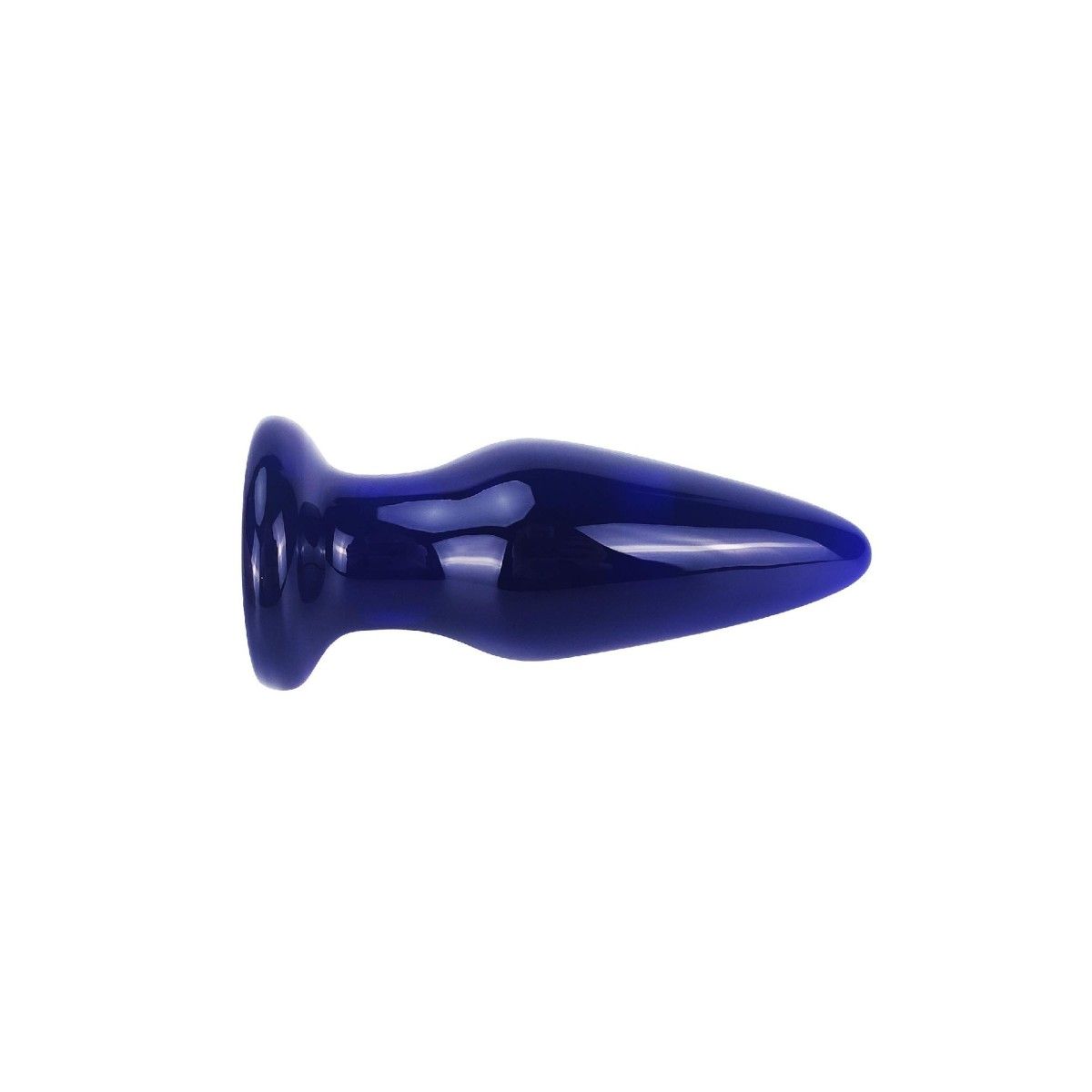 Plug Anale Vibrante in vetro 11,5 cm blu