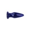 Plug Anale Vibrante in vetro 11,5 cm blu