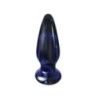 Plug Anale Vibrante in vetro 11,5 cm blu
