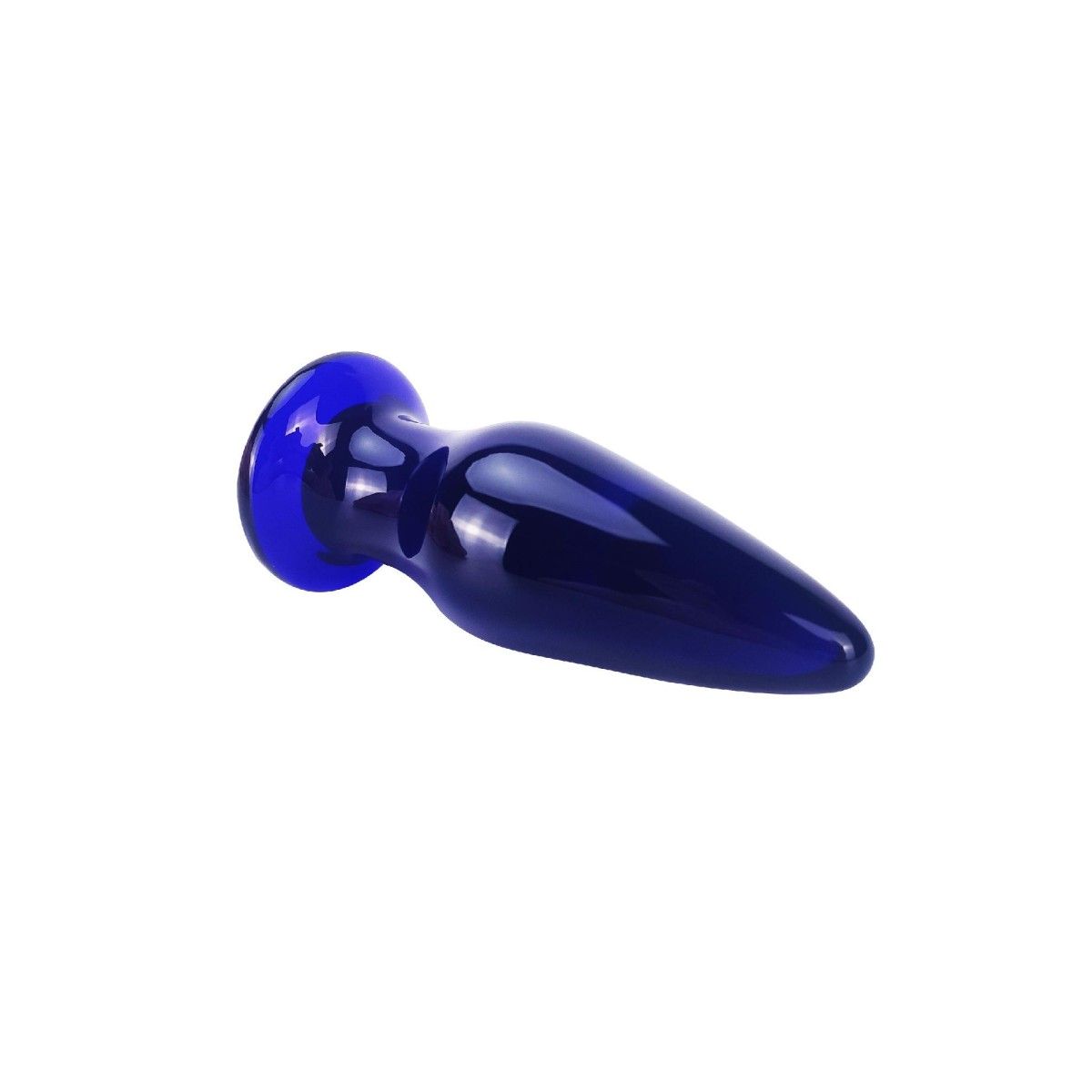 Plug Anale Vibrante in vetro 11,5 cm blu