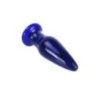 Plug Anale Vibrante in vetro 11,5 cm blu