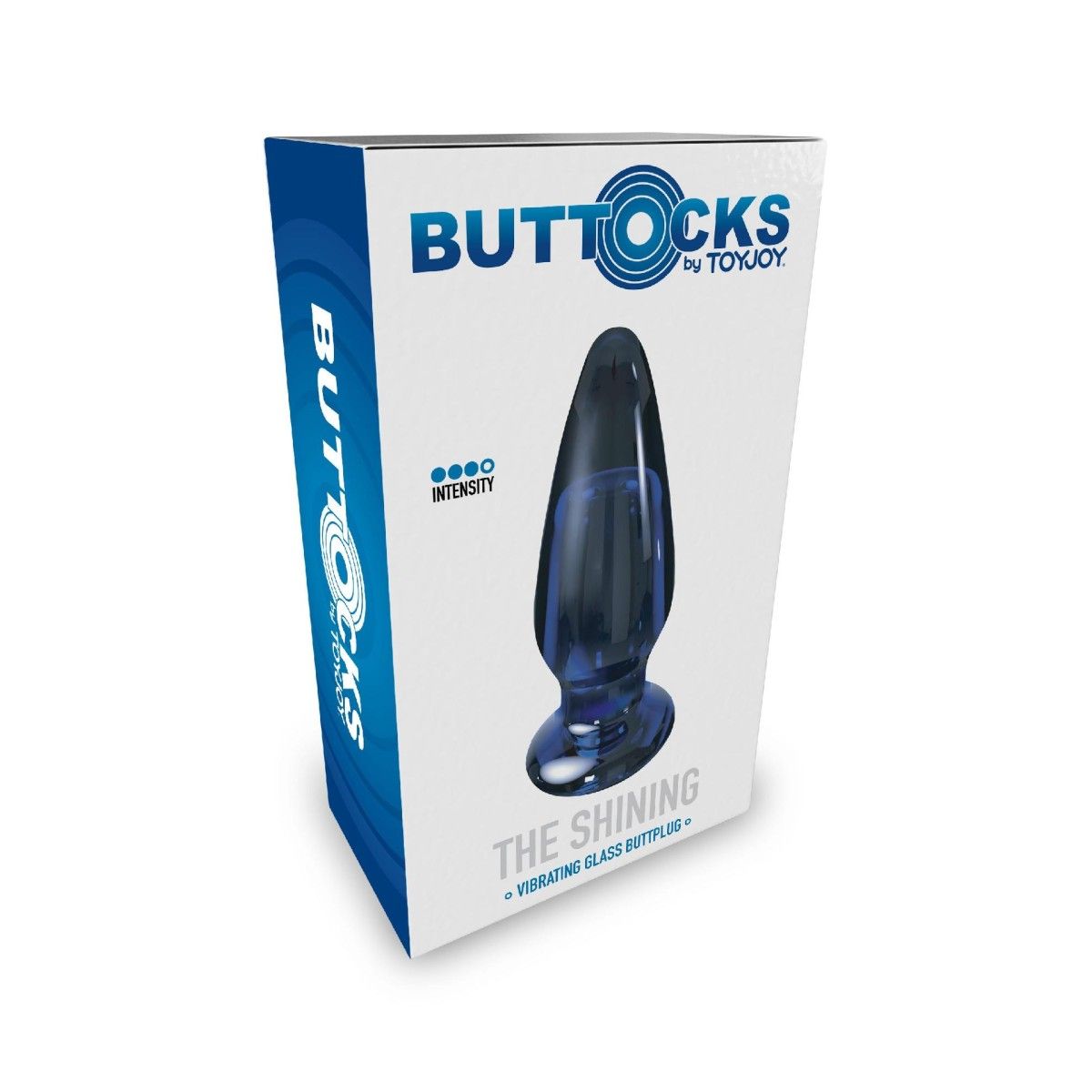 Plug Anale Vibrante in vetro 11,5 cm blu