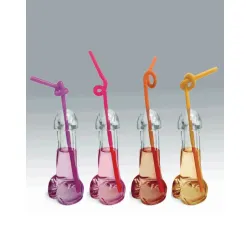 Set 4 bicchieri in vetro forma di pene 170 ml