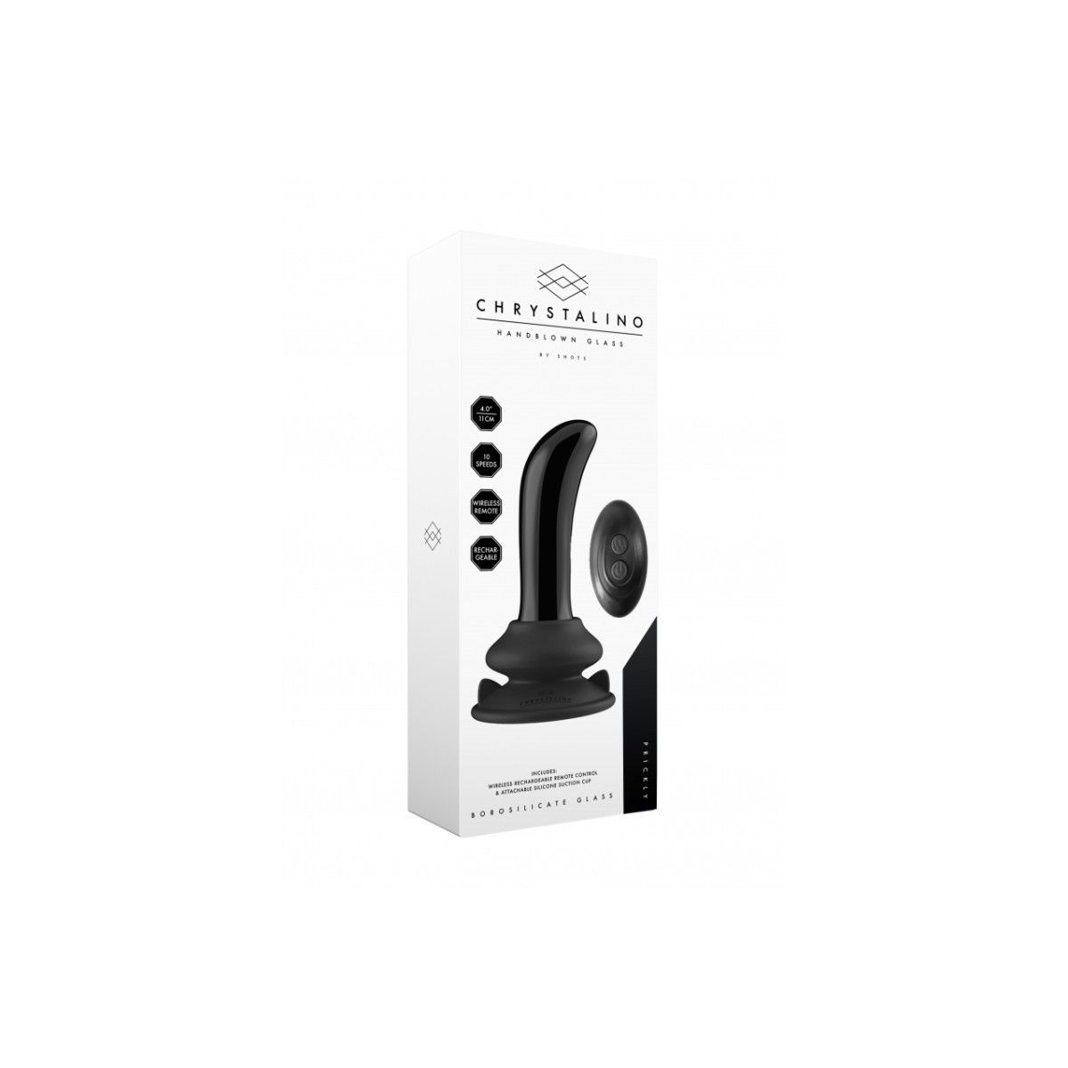 Vibratore in Vetro con telecomando 13 cm