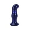 Plug Anale vetro vibrante punta curva 11,5 cm