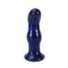 Plug Anale vetro vibrante punta curva 11,5 cm