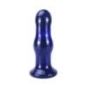 Plug Anale vetro vibrante punta curva 11,5 cm