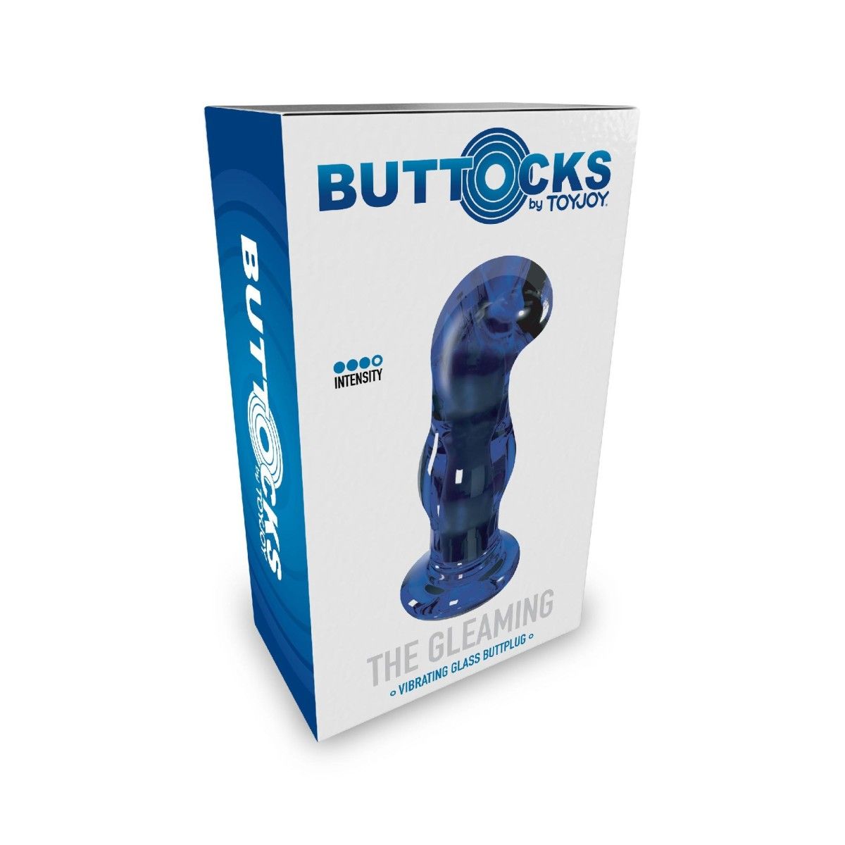 Plug Anale vetro vibrante punta curva 11,5 cm