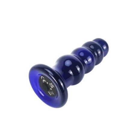Plug Anale in vetro vibrante a sfere 11,5 cm