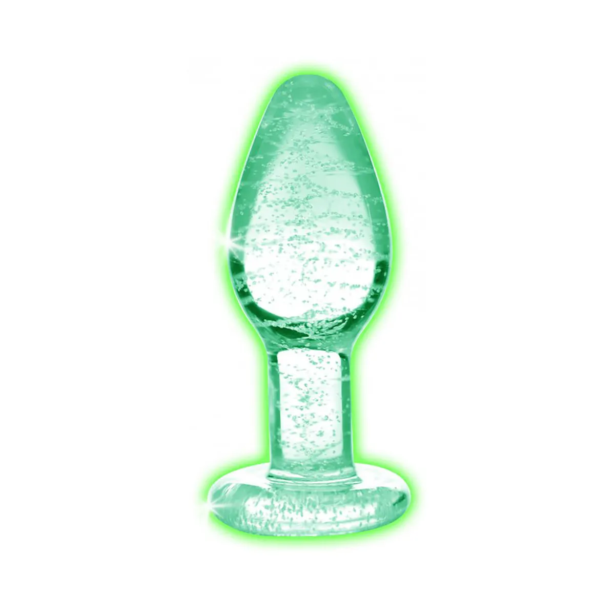 Plug anale vetro fosforescente Small 7,5 cm