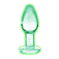 Plug anale vetro fosforescente Small 7,5 cm
