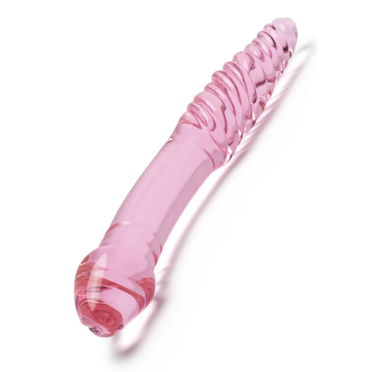 Dildo in vetro doppia stimolazione 23 cm