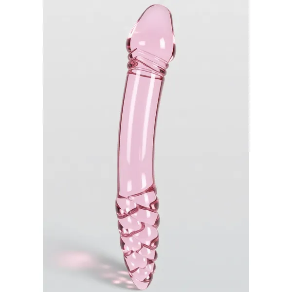 Dildo in vetro doppia stimolazione 23 cm