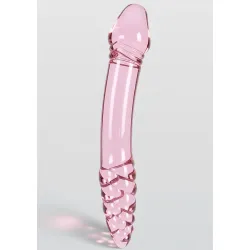 Dildo in vetro doppia stimolazione 23 cm